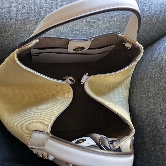 Michael Kors Phoebe Large Two Tone Drawstring Handbag Bag. - Picture 14 of 16